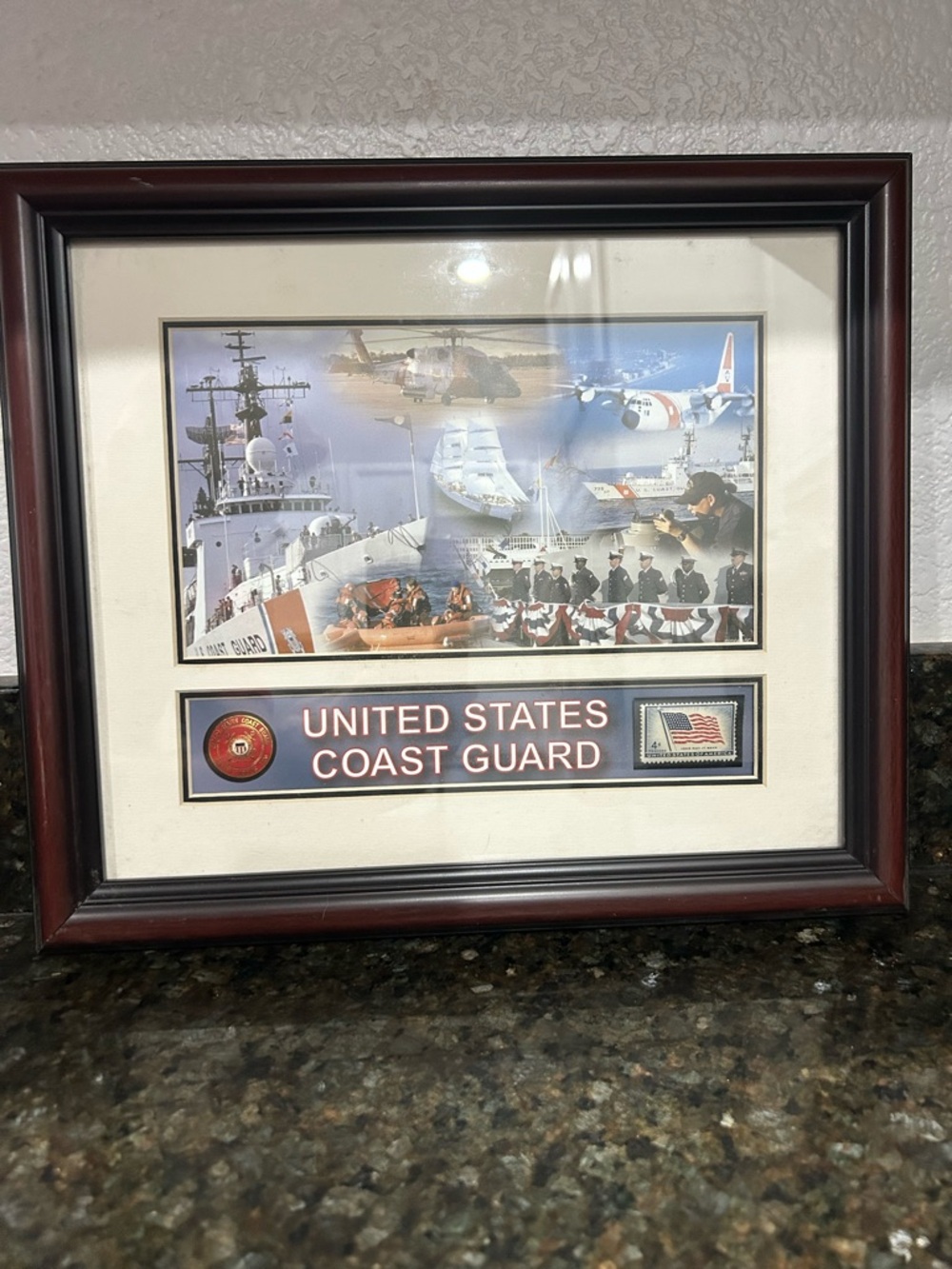 United States Coast Guard Commemorative USPS Framed Picture
